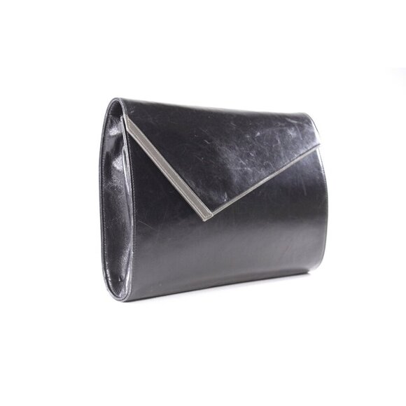 Vintage Bally Italian leather shoulder bag, 1970-1980s black leather ladies - Picture 3 of 10